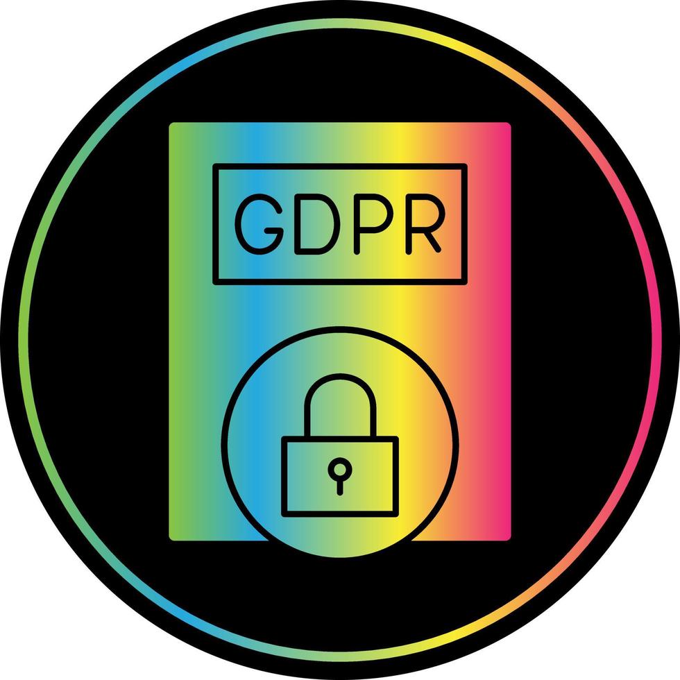 Gdpr Policy Vector Icon Design