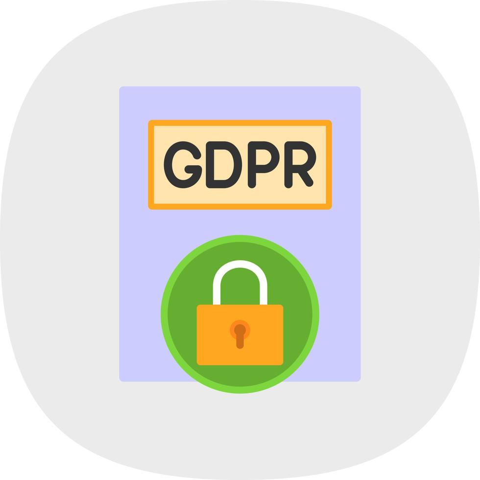 Gdpr Policy Vector Icon Design