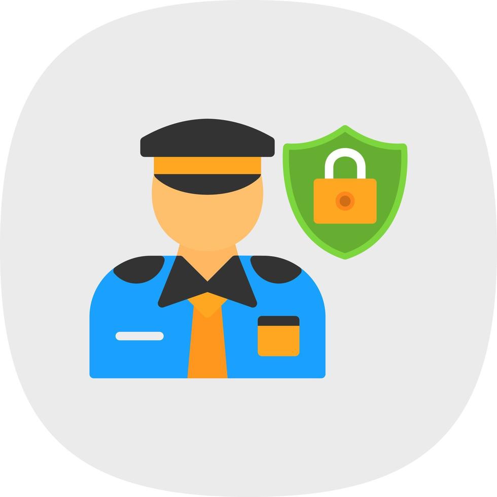 diseño de icono de vector de oficial de protección de datos