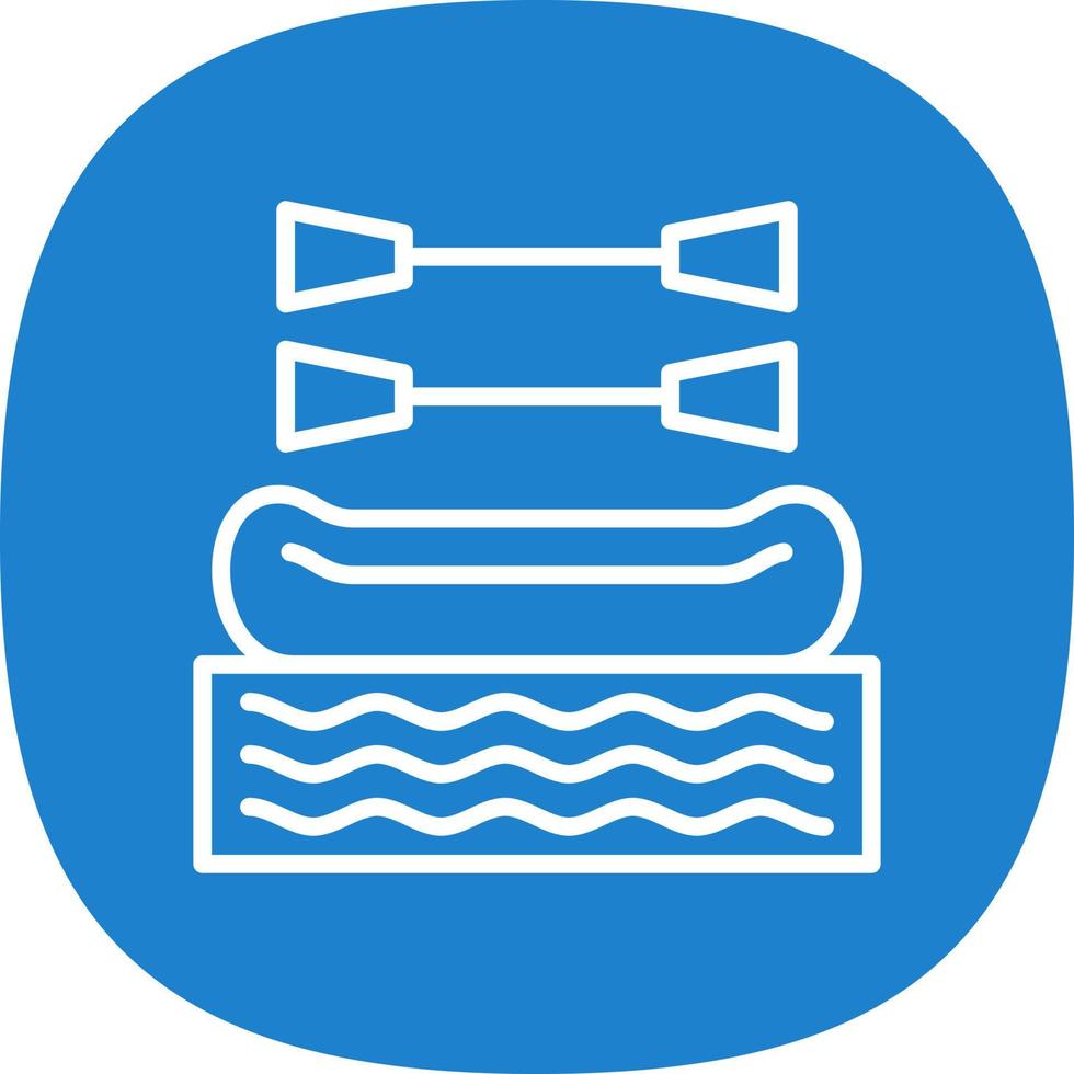 Rafting Vector Icon Design