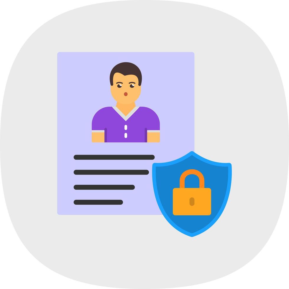 Privacy Policy Template Vector Icon Design