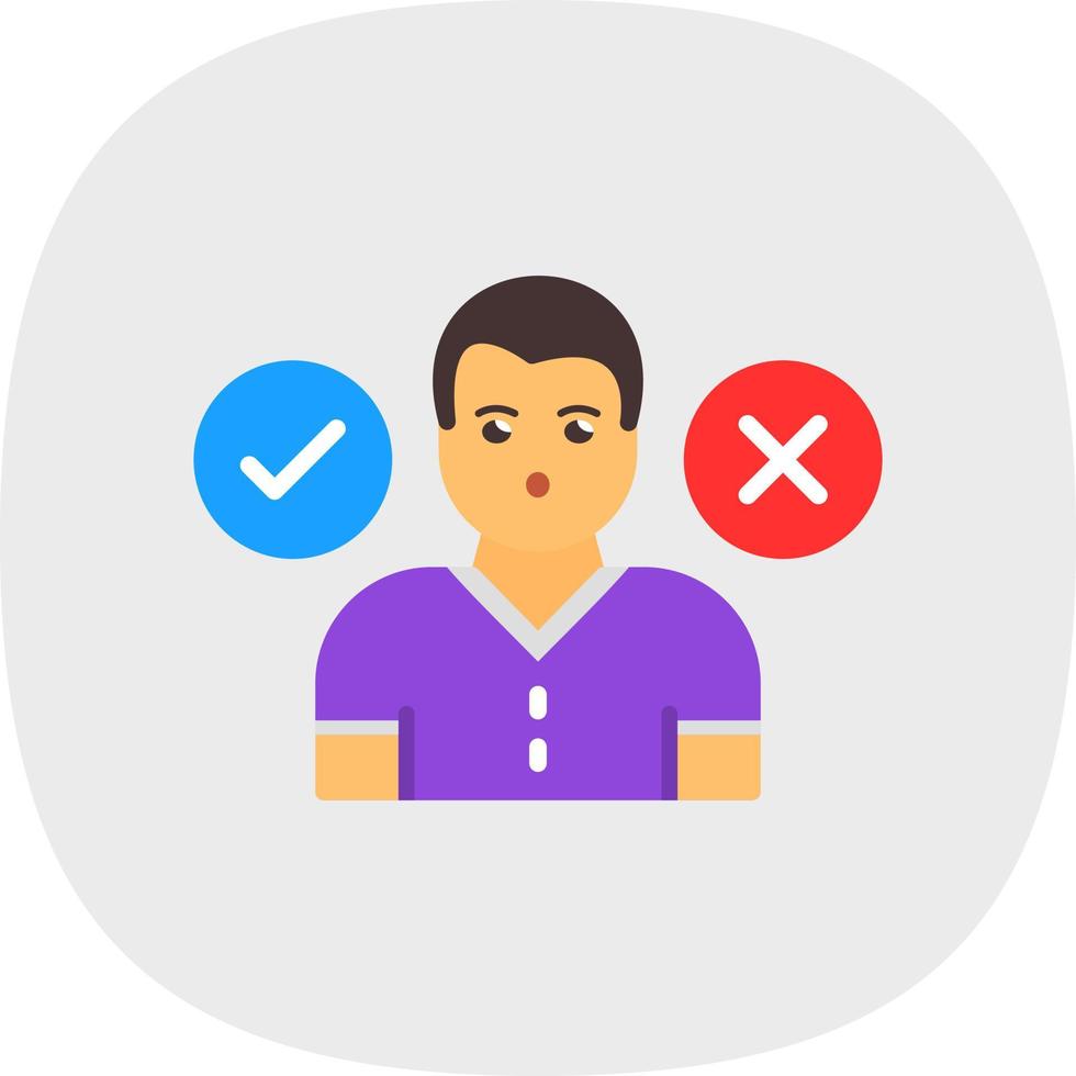 Decision Making Vector Icon Design