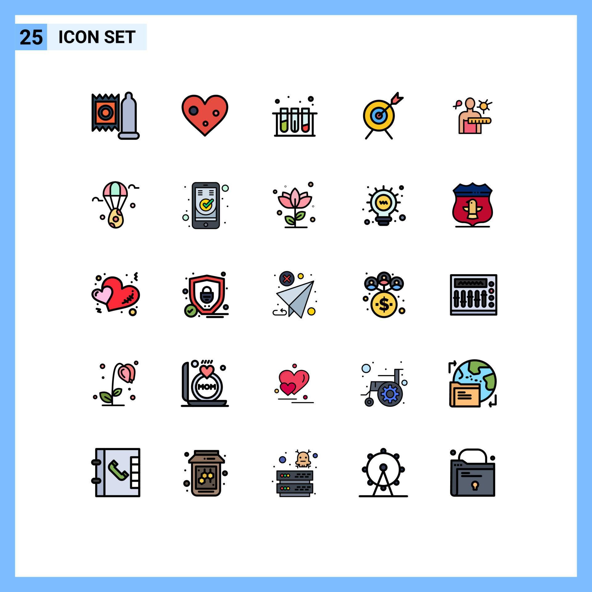 25 Creative Icons Modern Signs and Symbols of health check virus