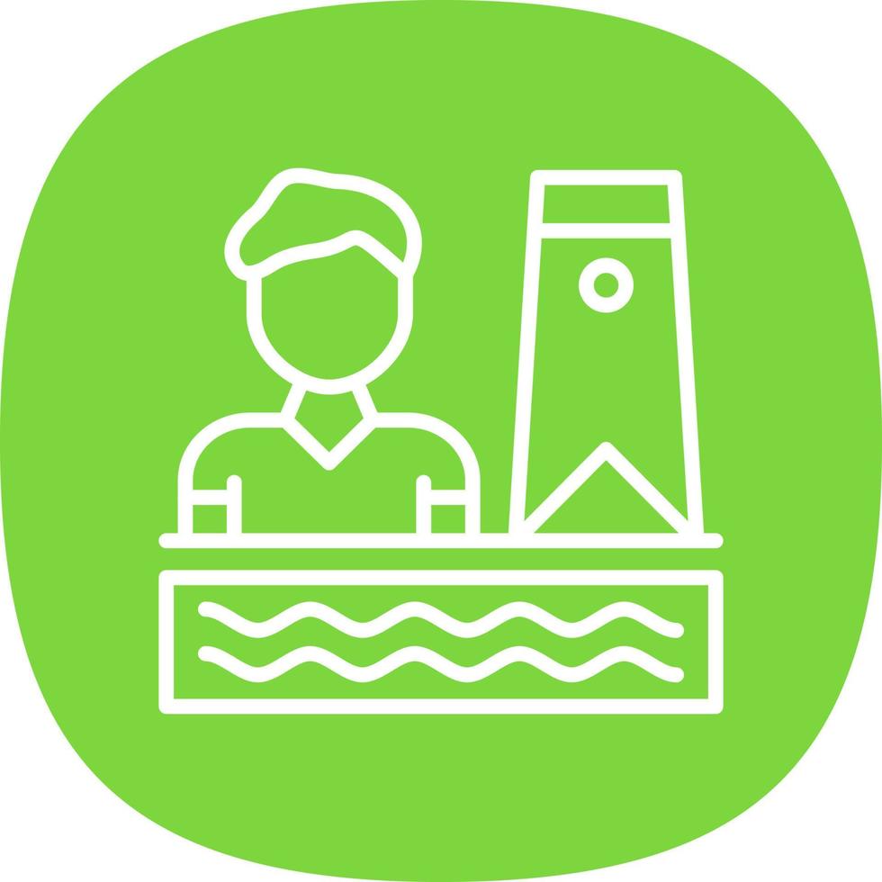 Bodyboarding Vector Icon Design