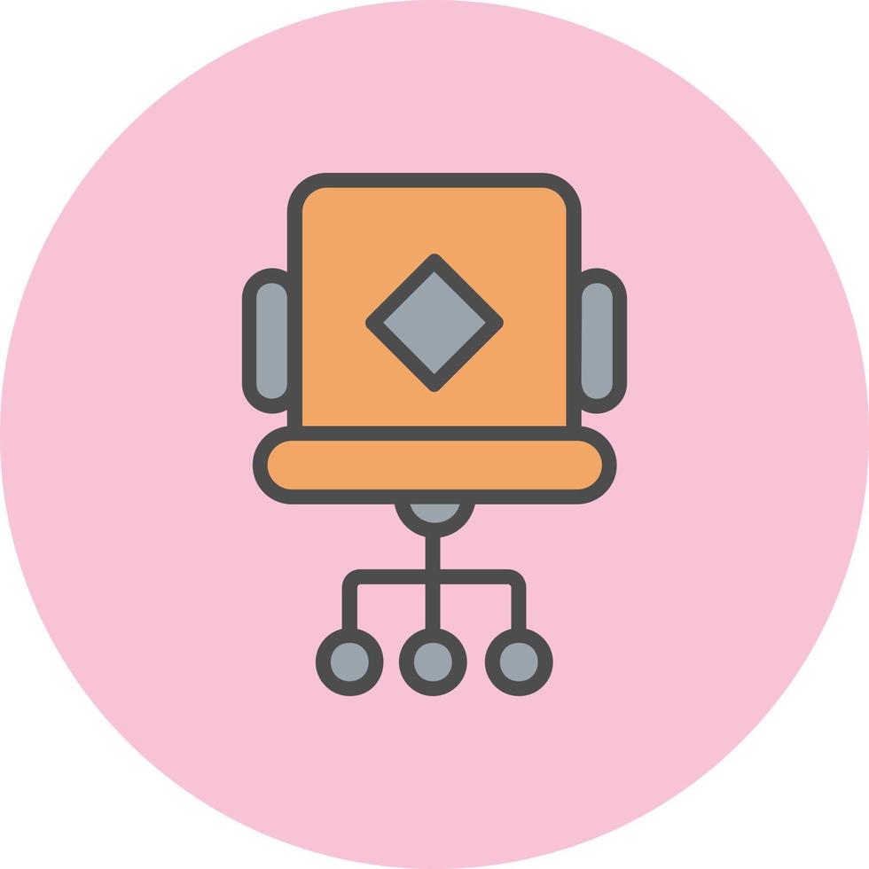 Desk Chair Vector Icon