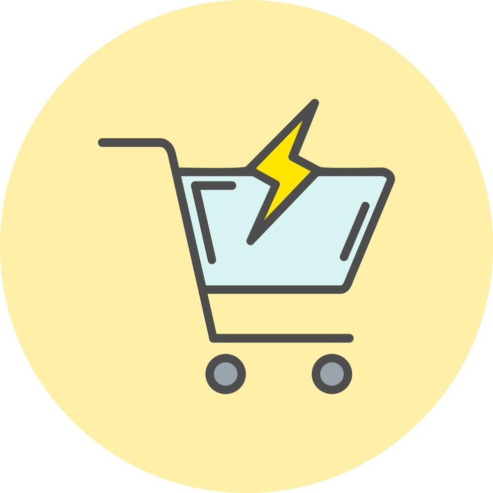 icono de vector de carrito de compras