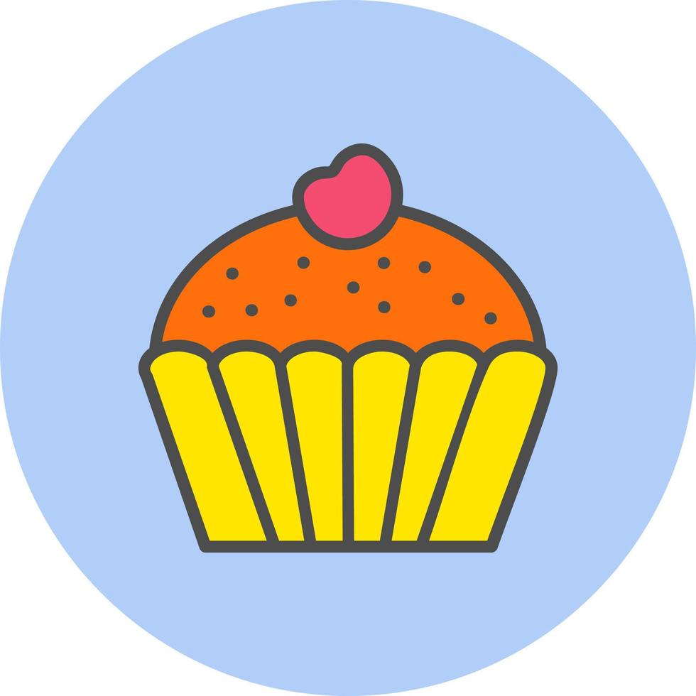 icono de vector de muffin