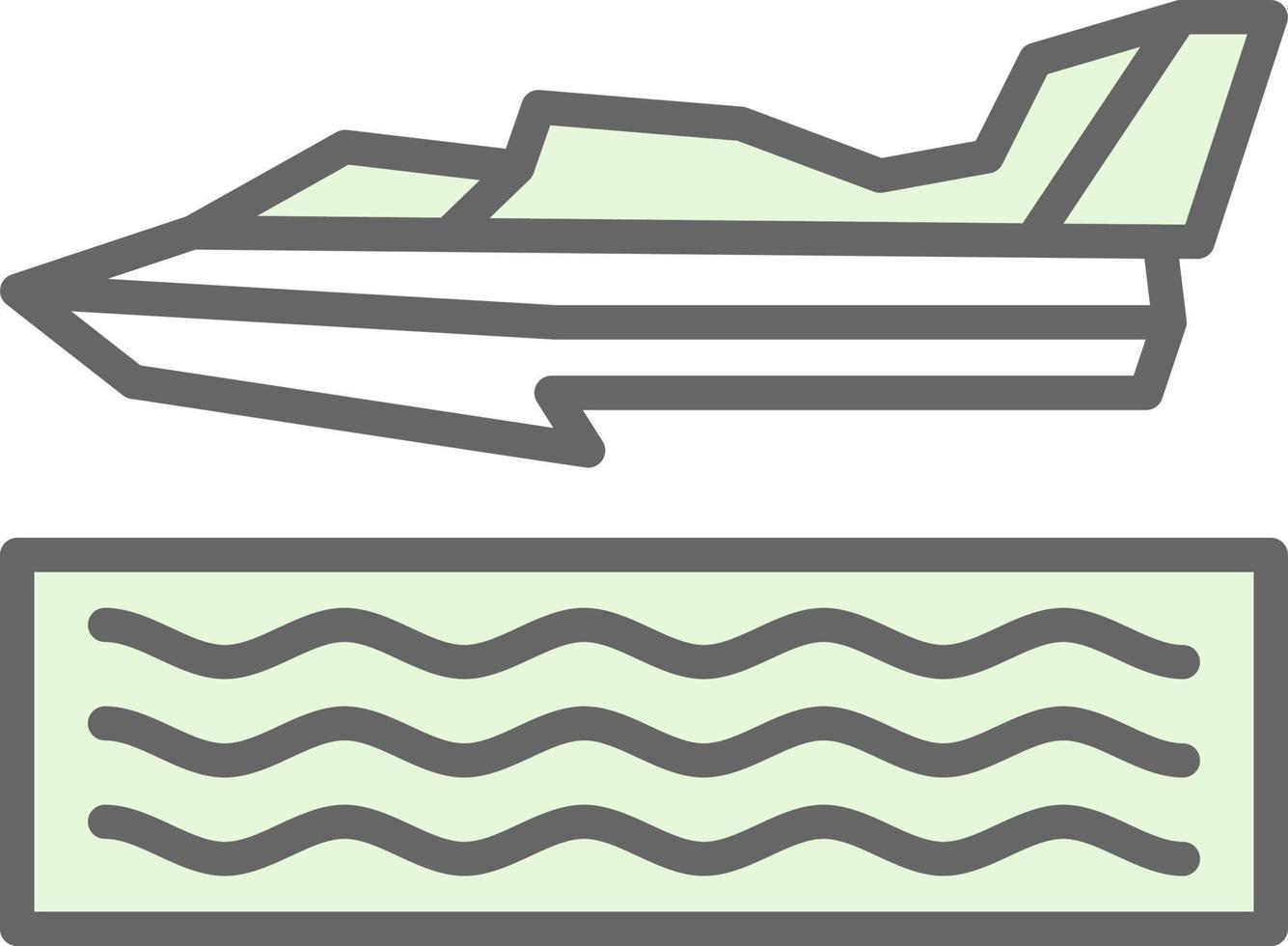 Hydroplane Racing Vector Icon Design