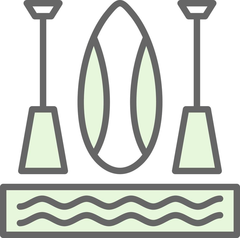 Paddleboarding Vector Icon Design