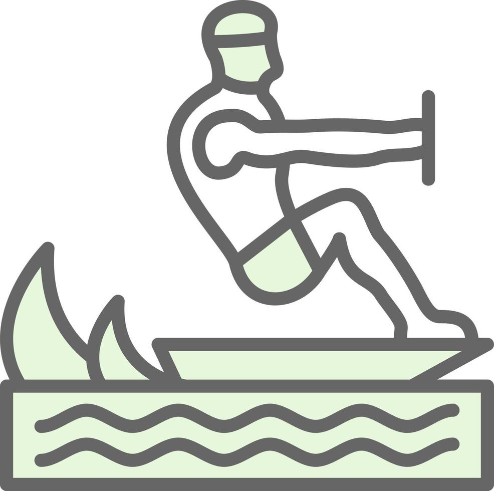 Surfing Vector Icon Design