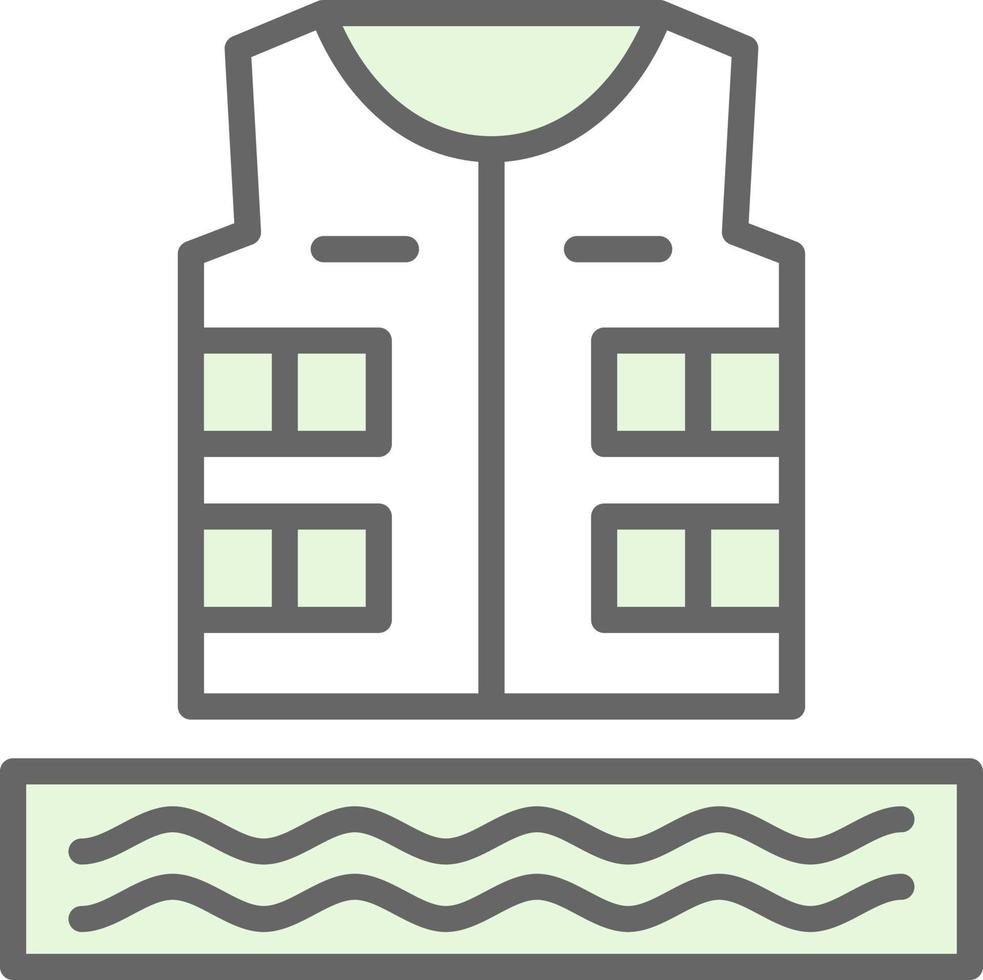 Life Jacket Vector Icon Design