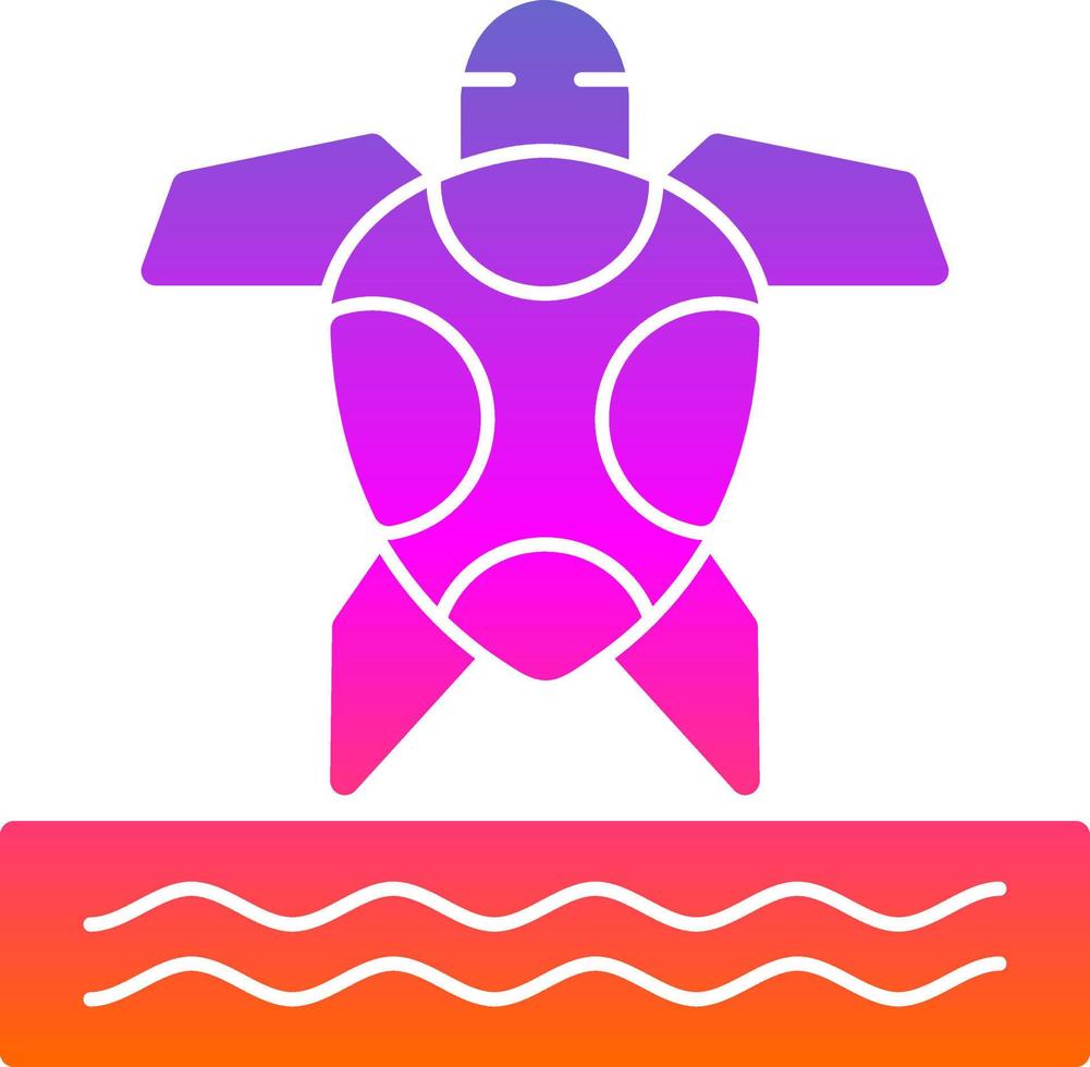 Sea Turtle Vector Icon Design