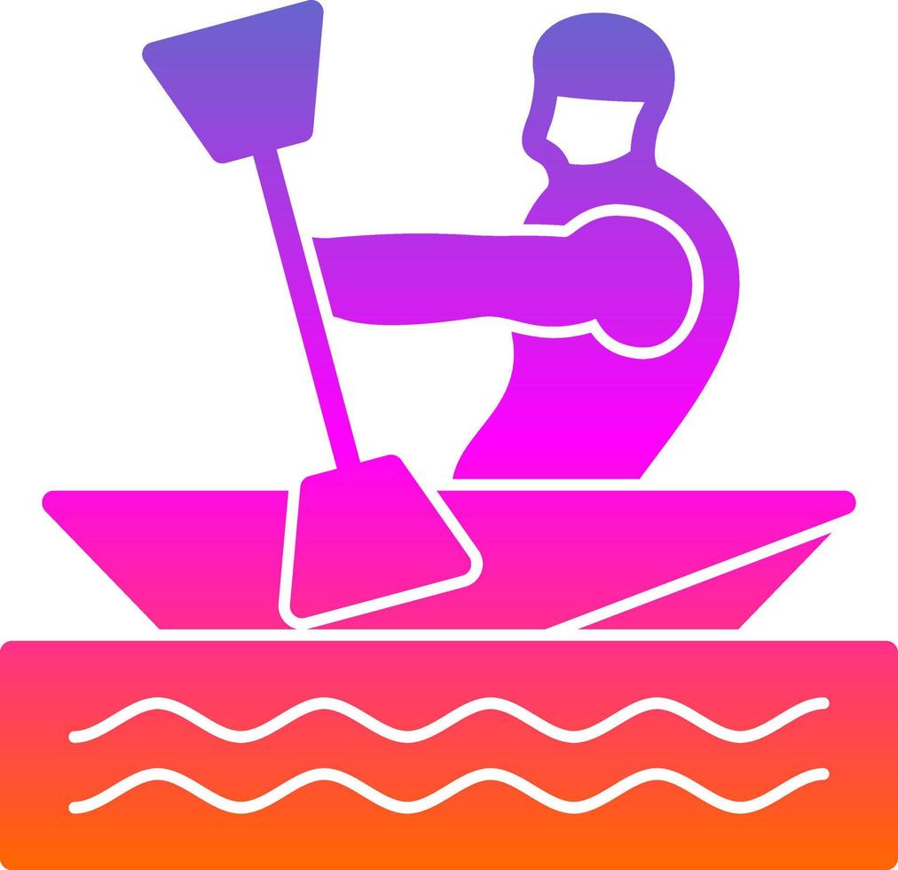 diseño de icono de vector de kayak