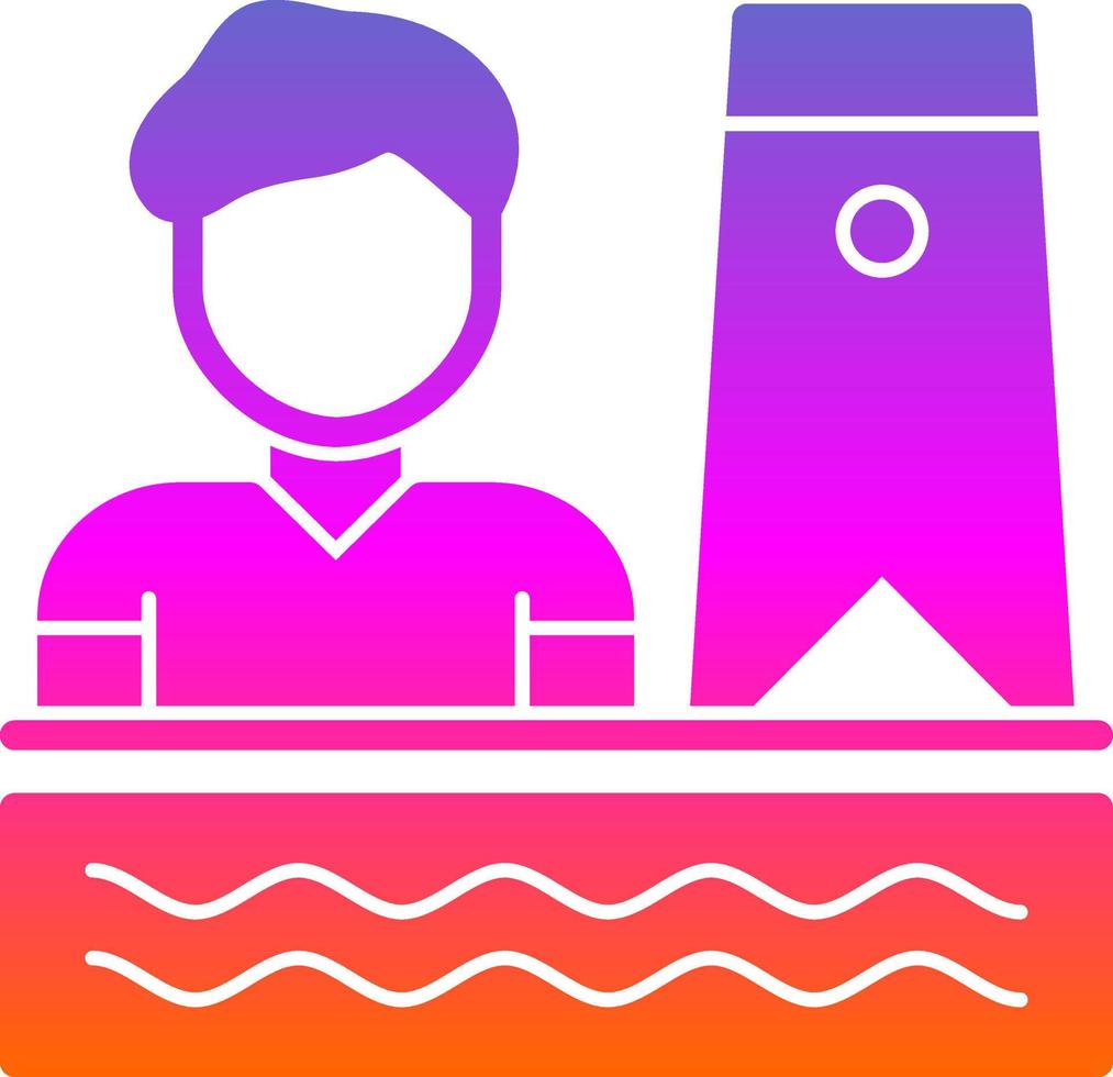 Bodyboarding Vector Icon Design