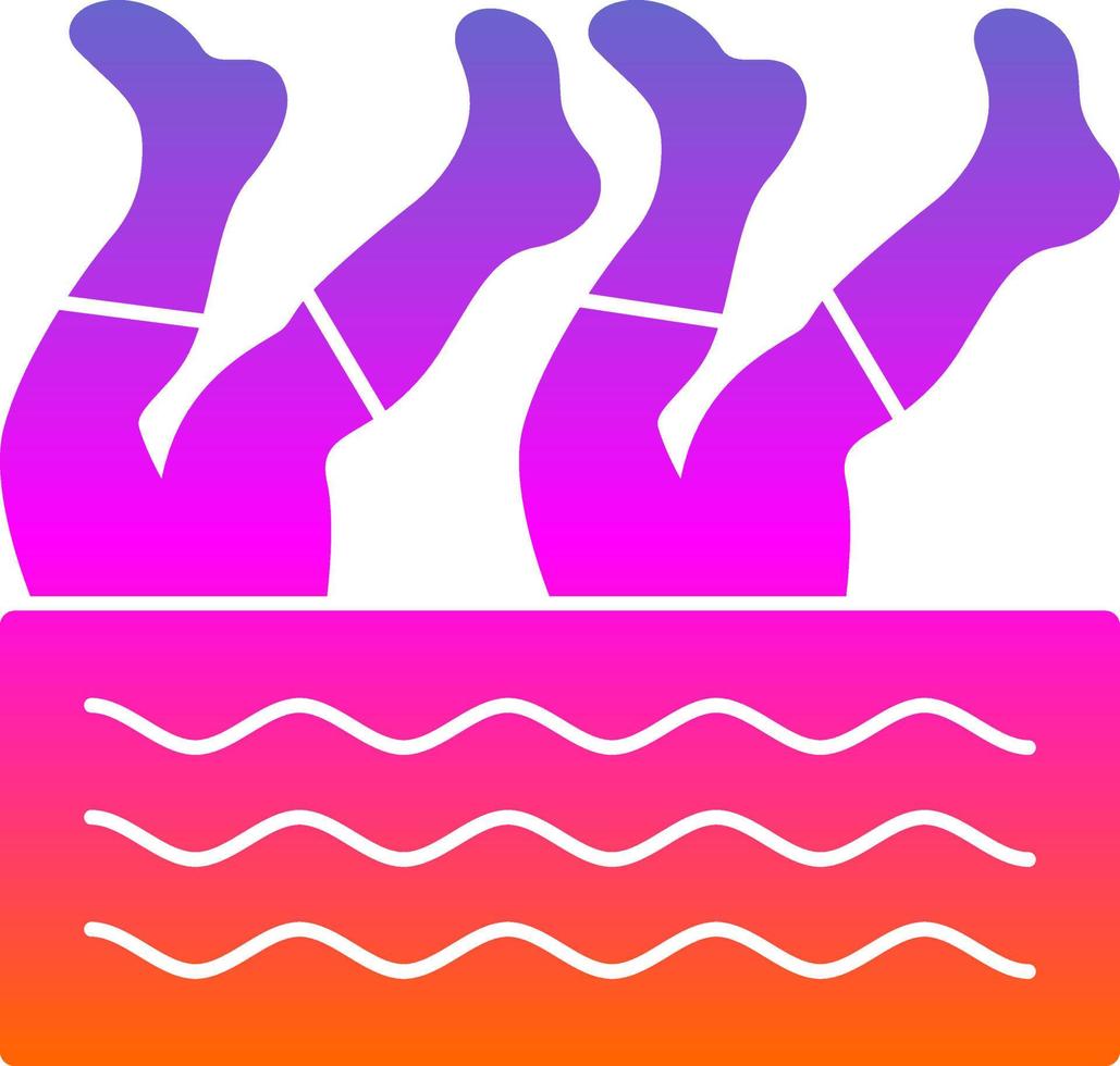 Artistic Swimming Vector Icon Design