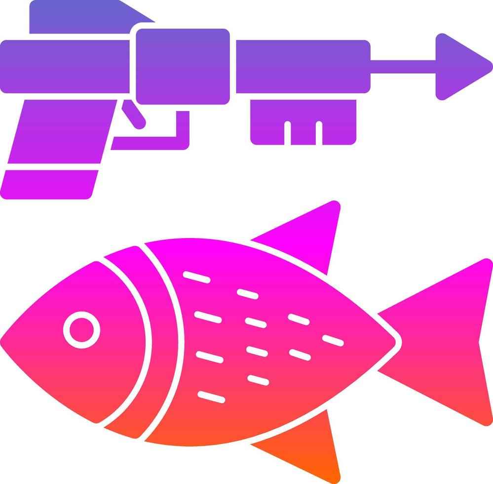 diseño de icono de vector de pesca submarina