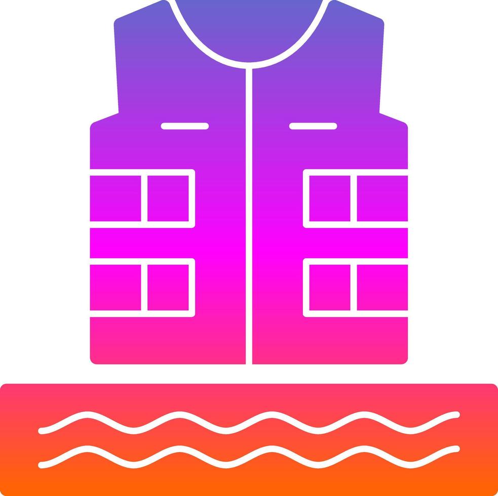 Life Jacket Vector Icon Design