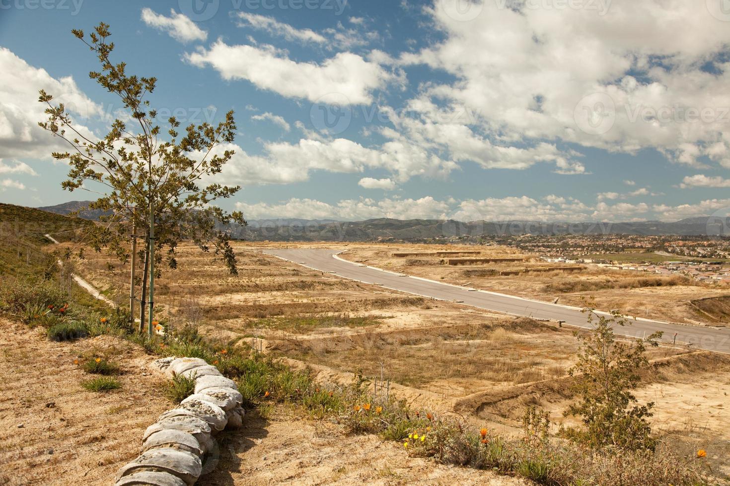 Construction Lot On Hold During Recession photo