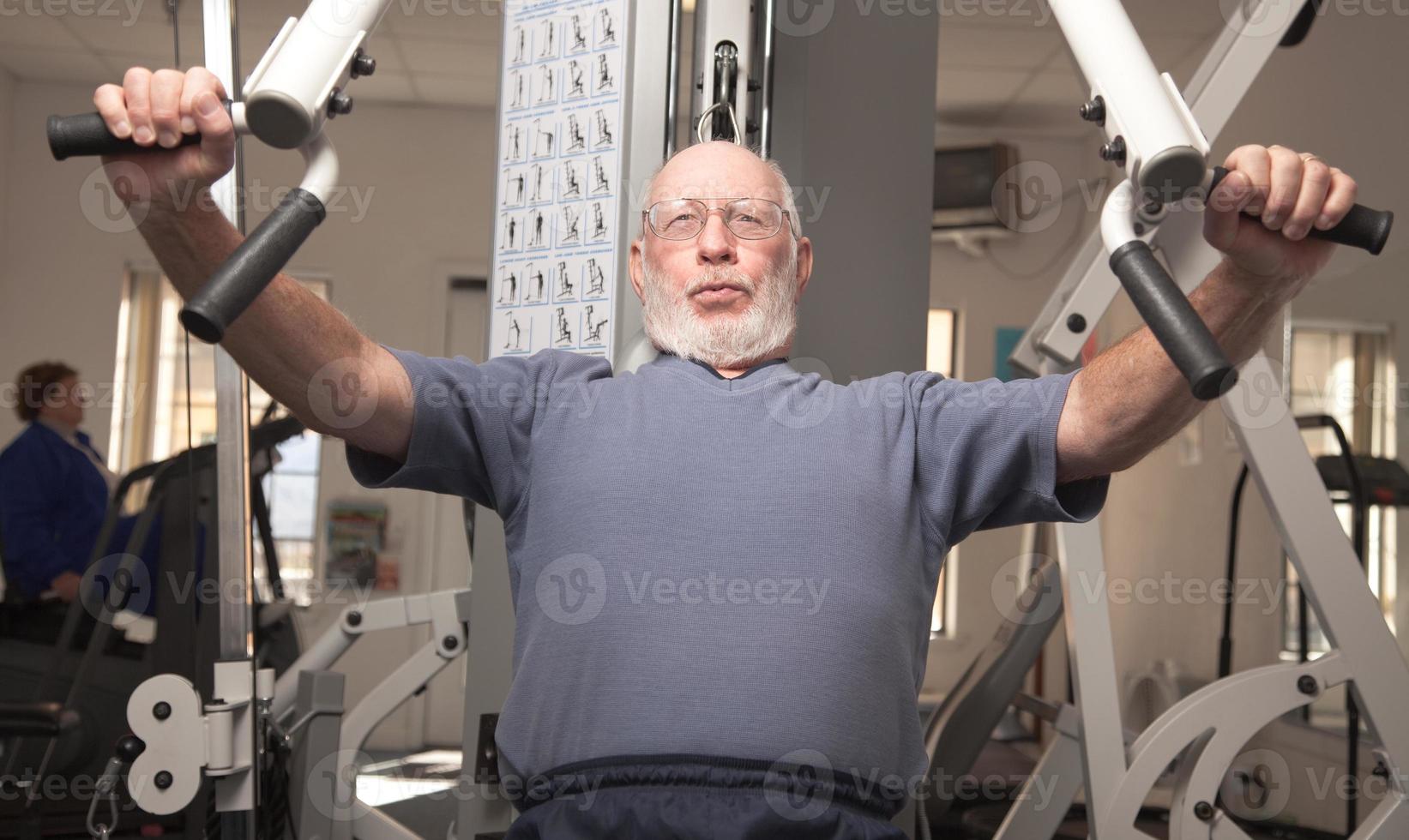 Senior Adult Man in the Gym photo