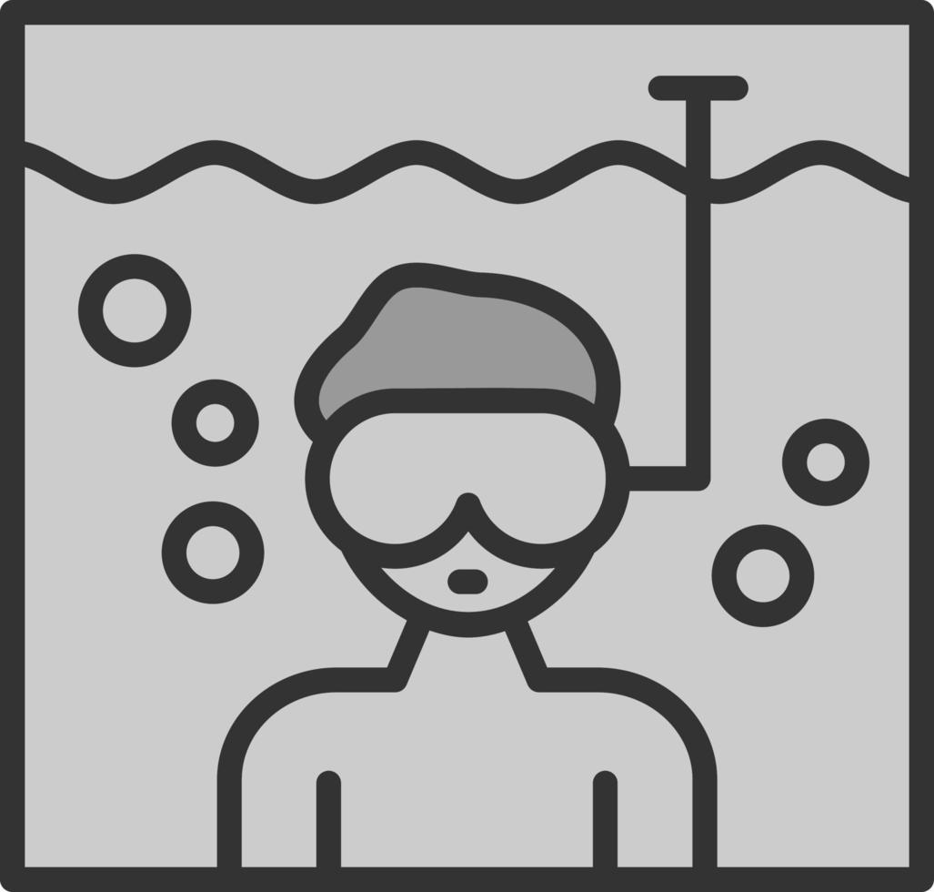 diseño de icono de vector de buceo