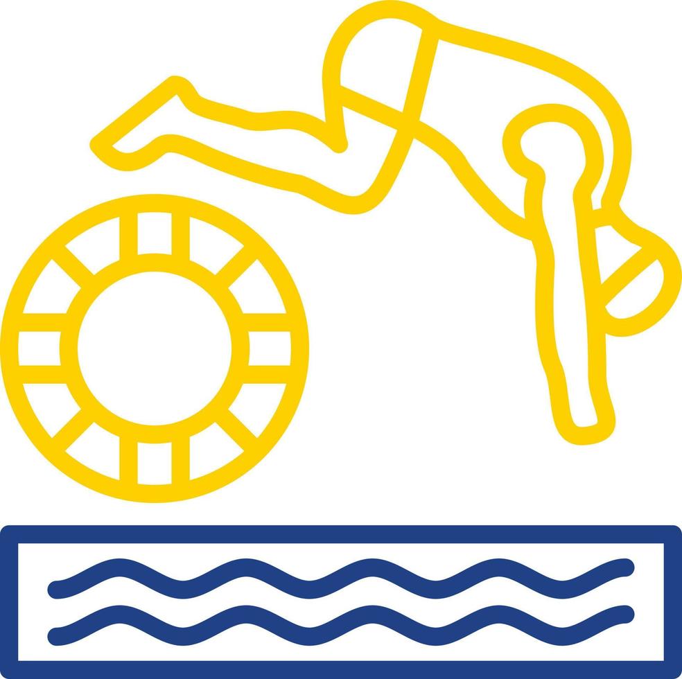 Rescue Swimming Vector Icon Design