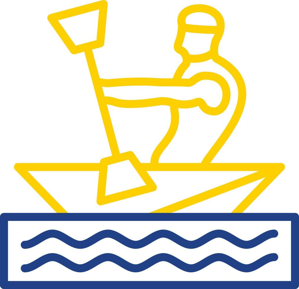 Kayaking Vector Icon Design