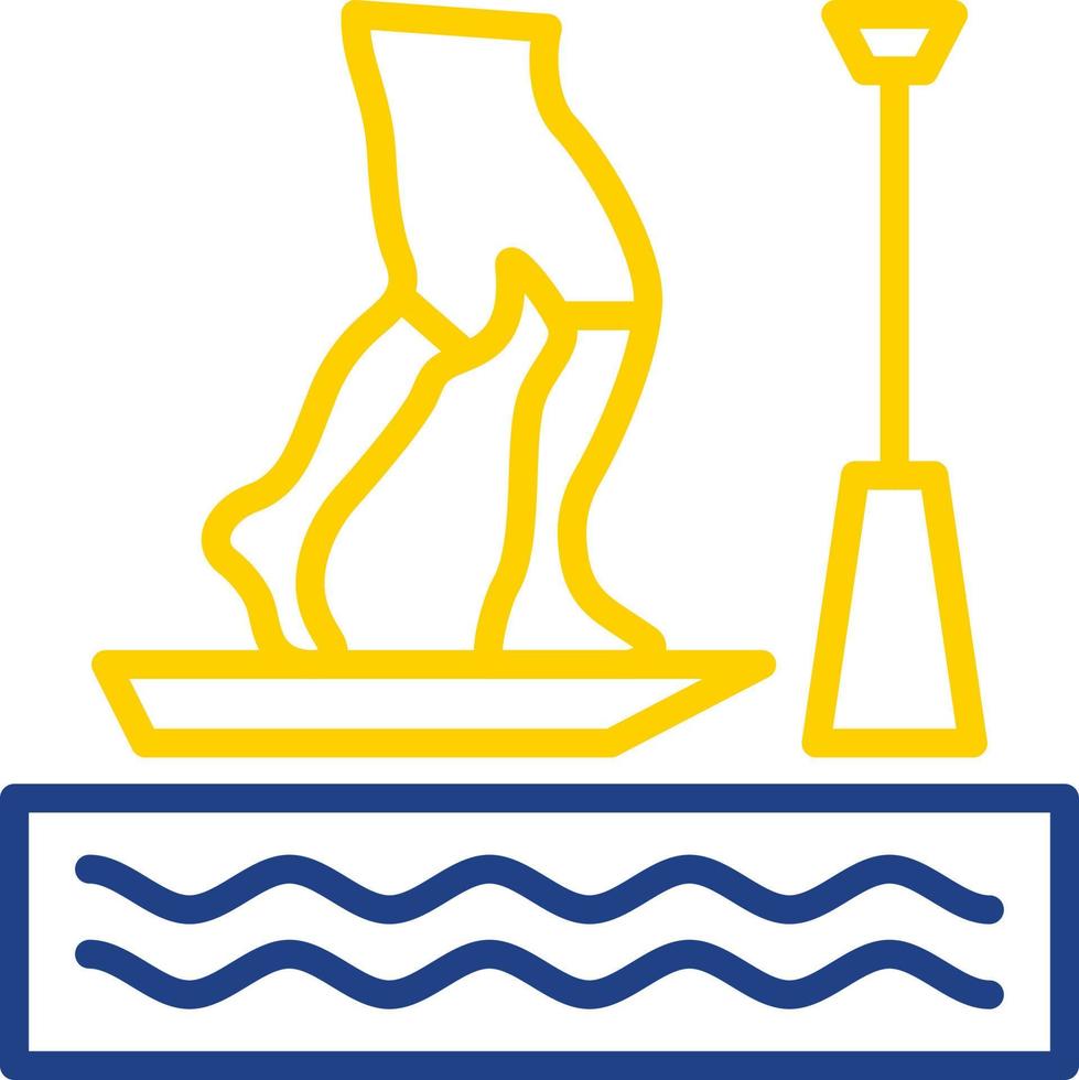 Standup Paddleboarding Vector Icon Design
