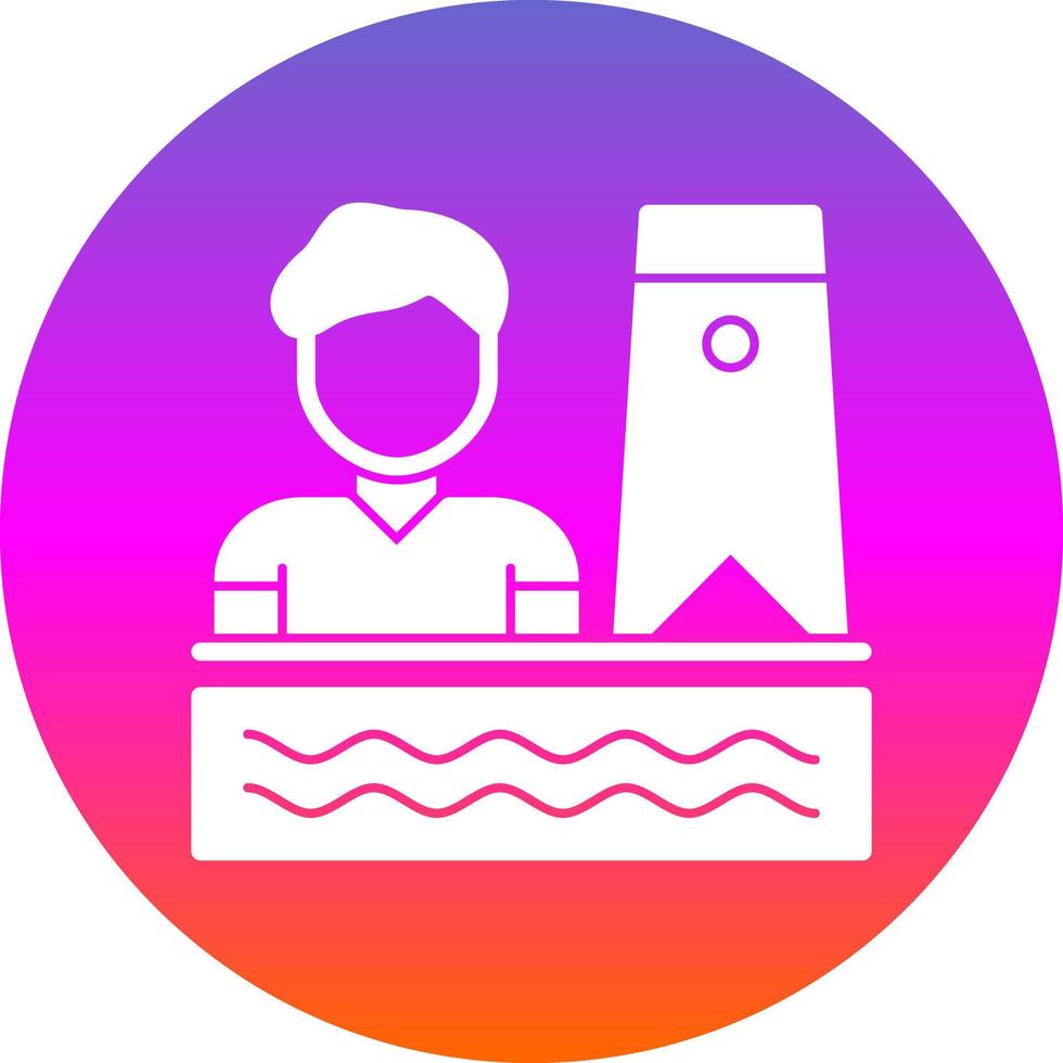 Bodyboarding Vector Icon Design