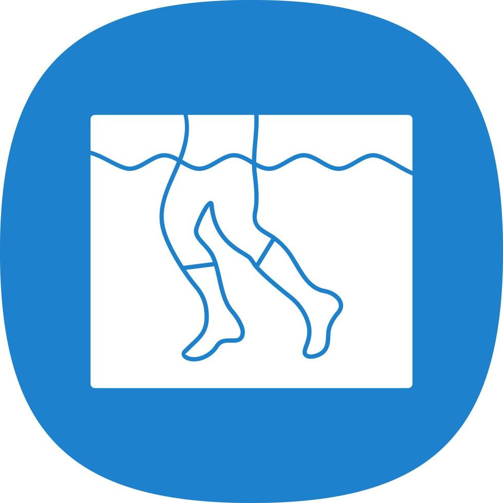 Aqua Jogging Vector Icon Design