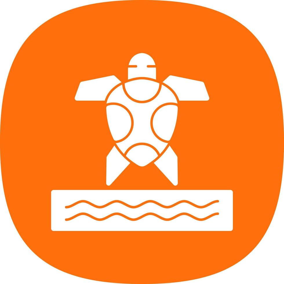 Sea Turtle Vector Icon Design