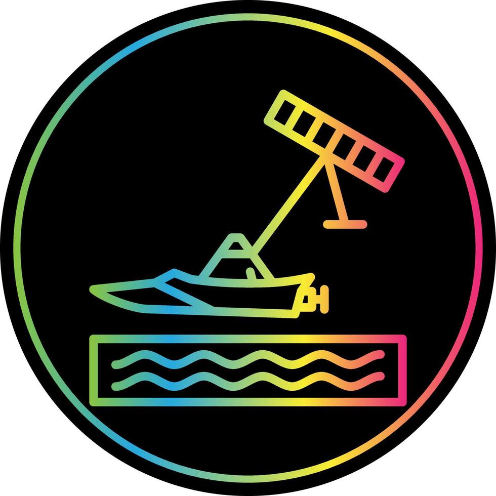 diseño de icono de vector de kitesurf