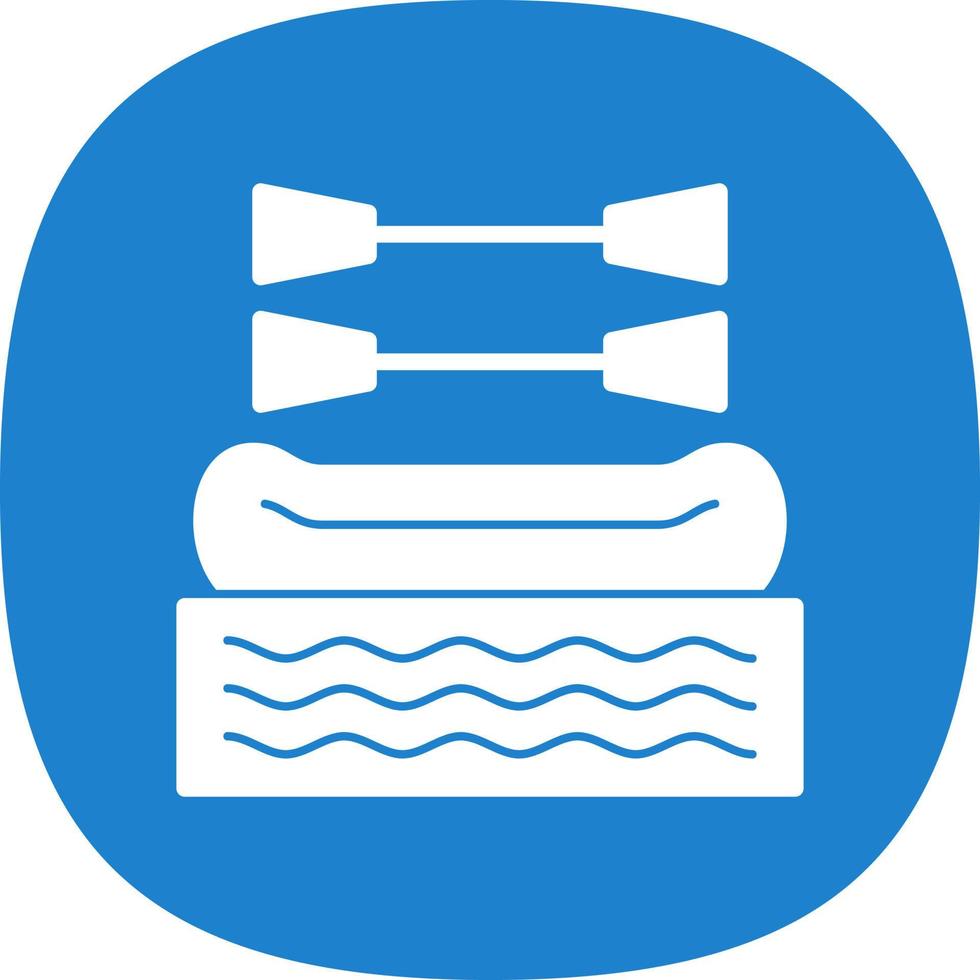 Rafting Vector Icon Design