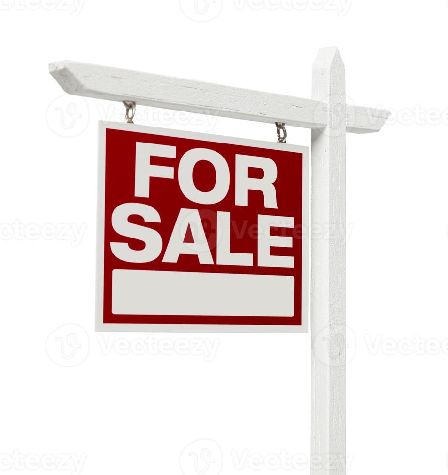 Home For Sale Real Estate Sign with Clipping Path photo