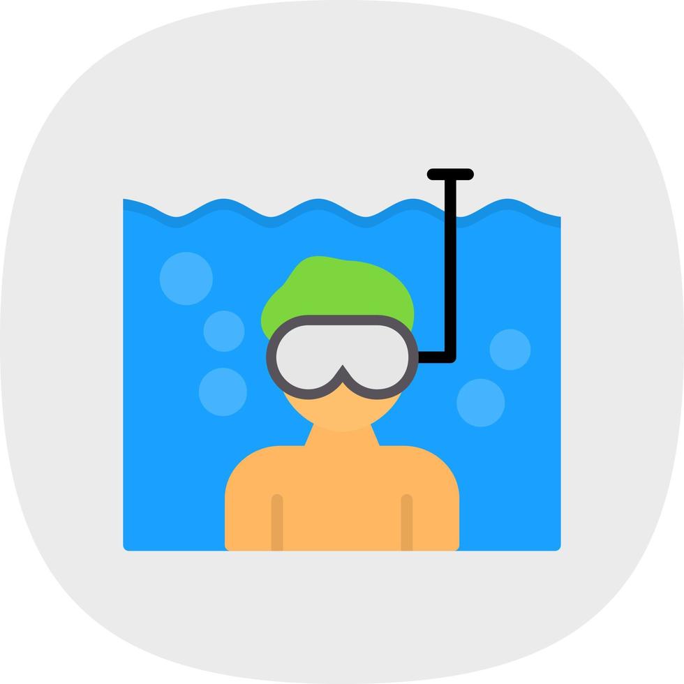 diseño de icono de vector de buceo