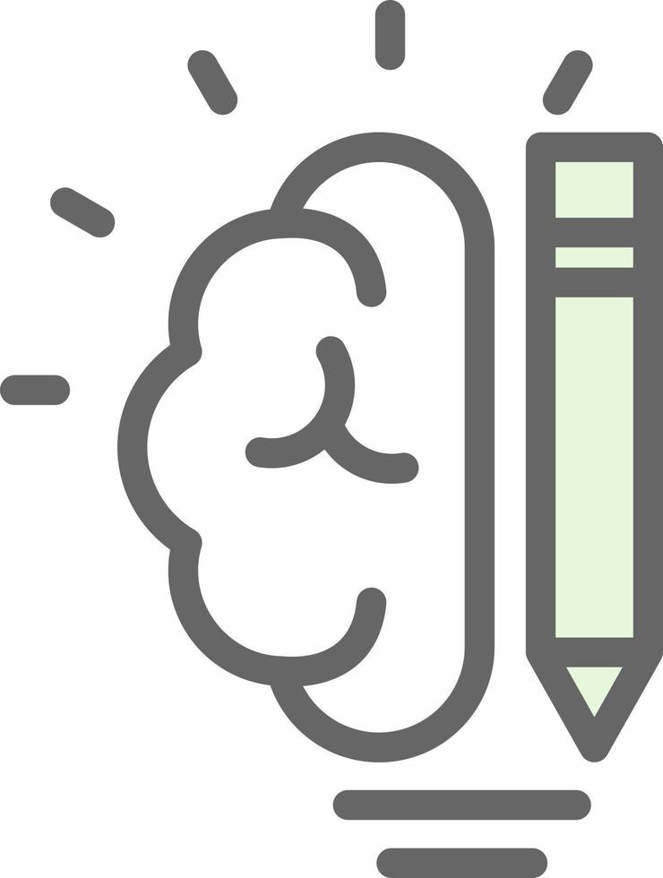 Creative Brain Vector Icon Design