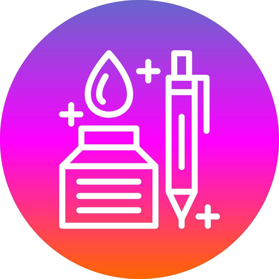 Pen And Ink Vector Icon Design