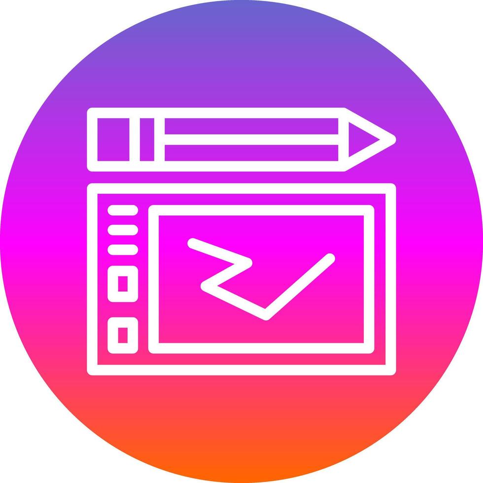 Graphic Tablet Vector Icon Design
