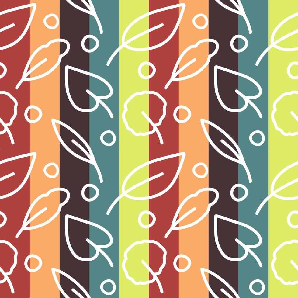 Seamless of Floral Pattern with Colorful Background vector