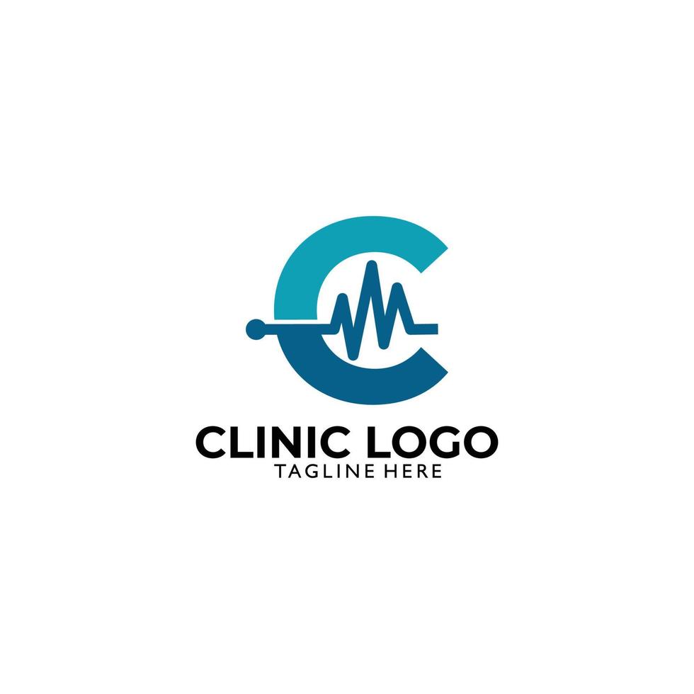 clinic logo icon vector isolated