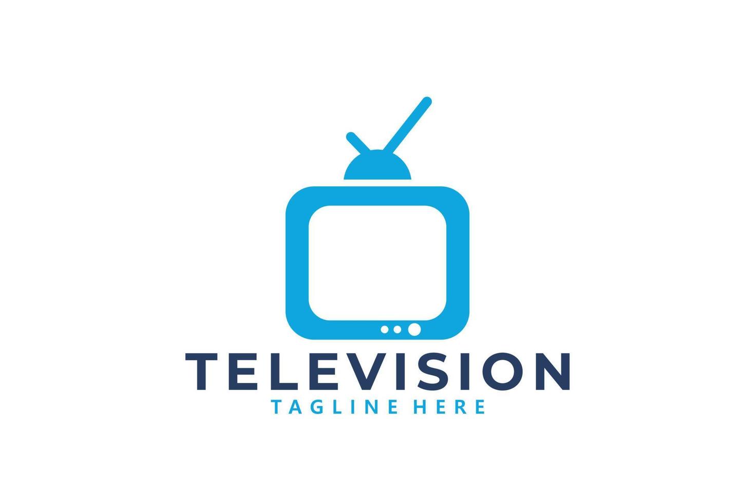 vector de icono de logotipo de tv aislado