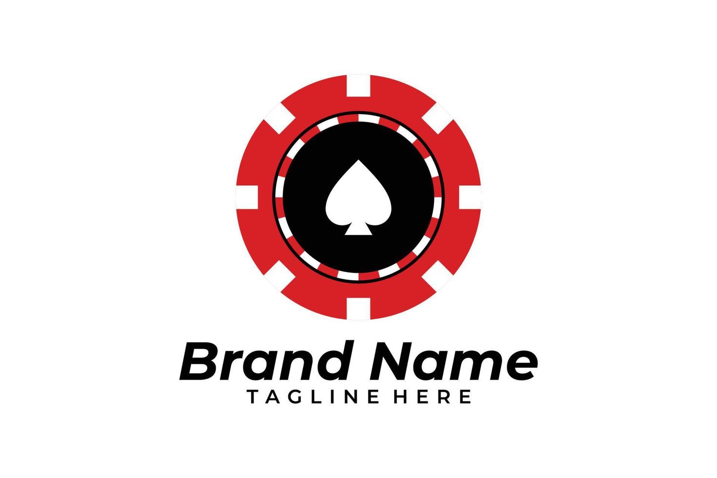 poker logo icon vector isolated