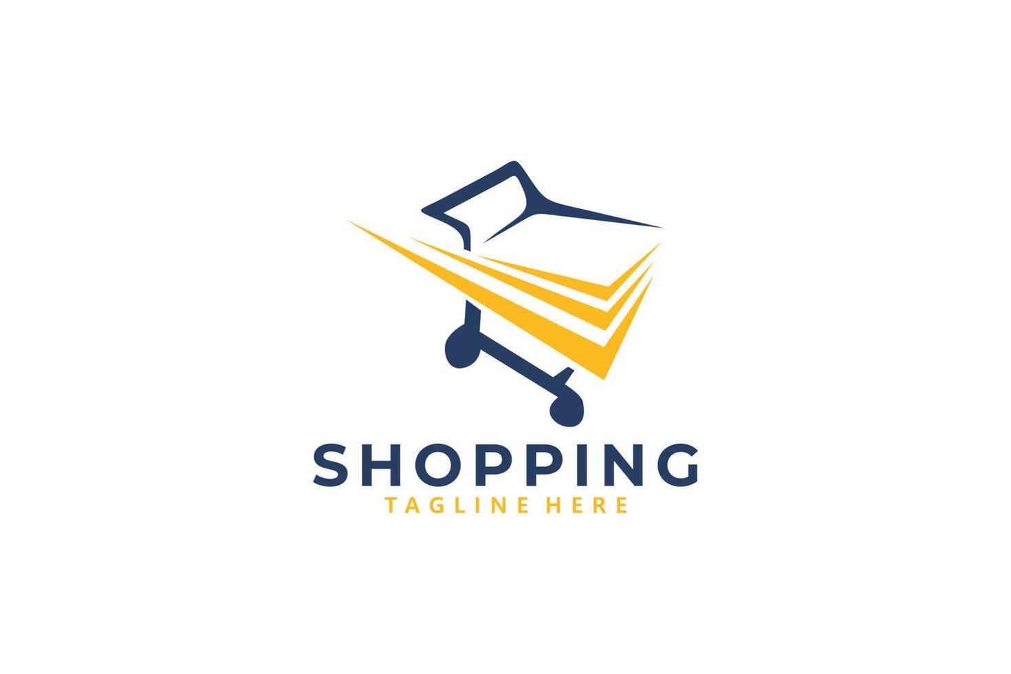 shopping logo icon vector isolated