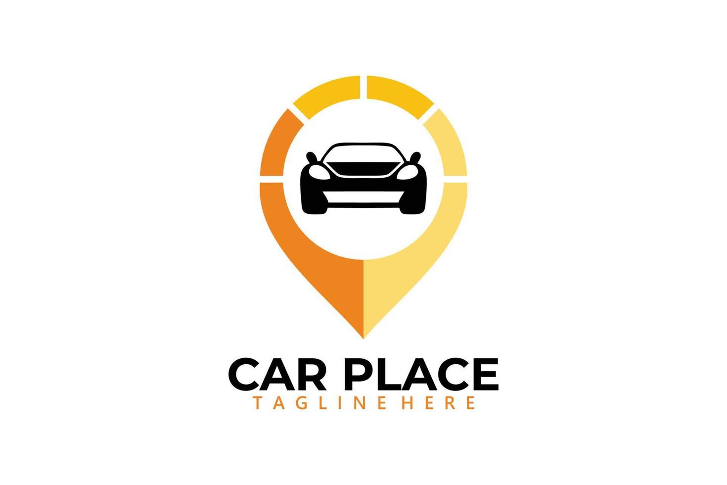 car place logo icon vector isolated