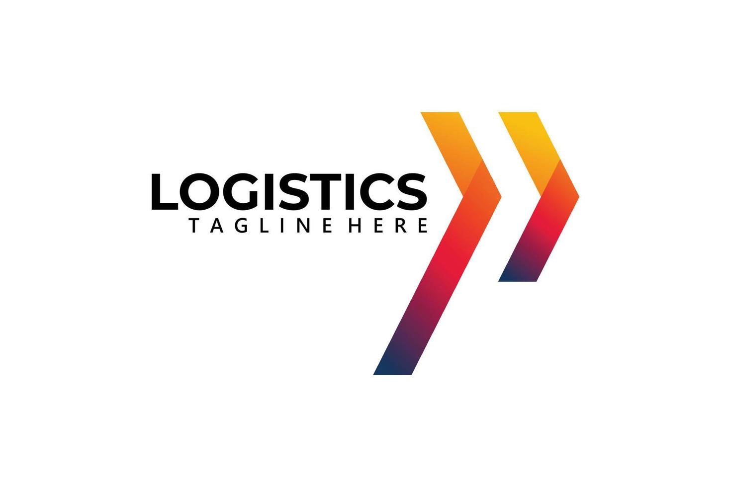 vector de icono de logotipo logístico aislado