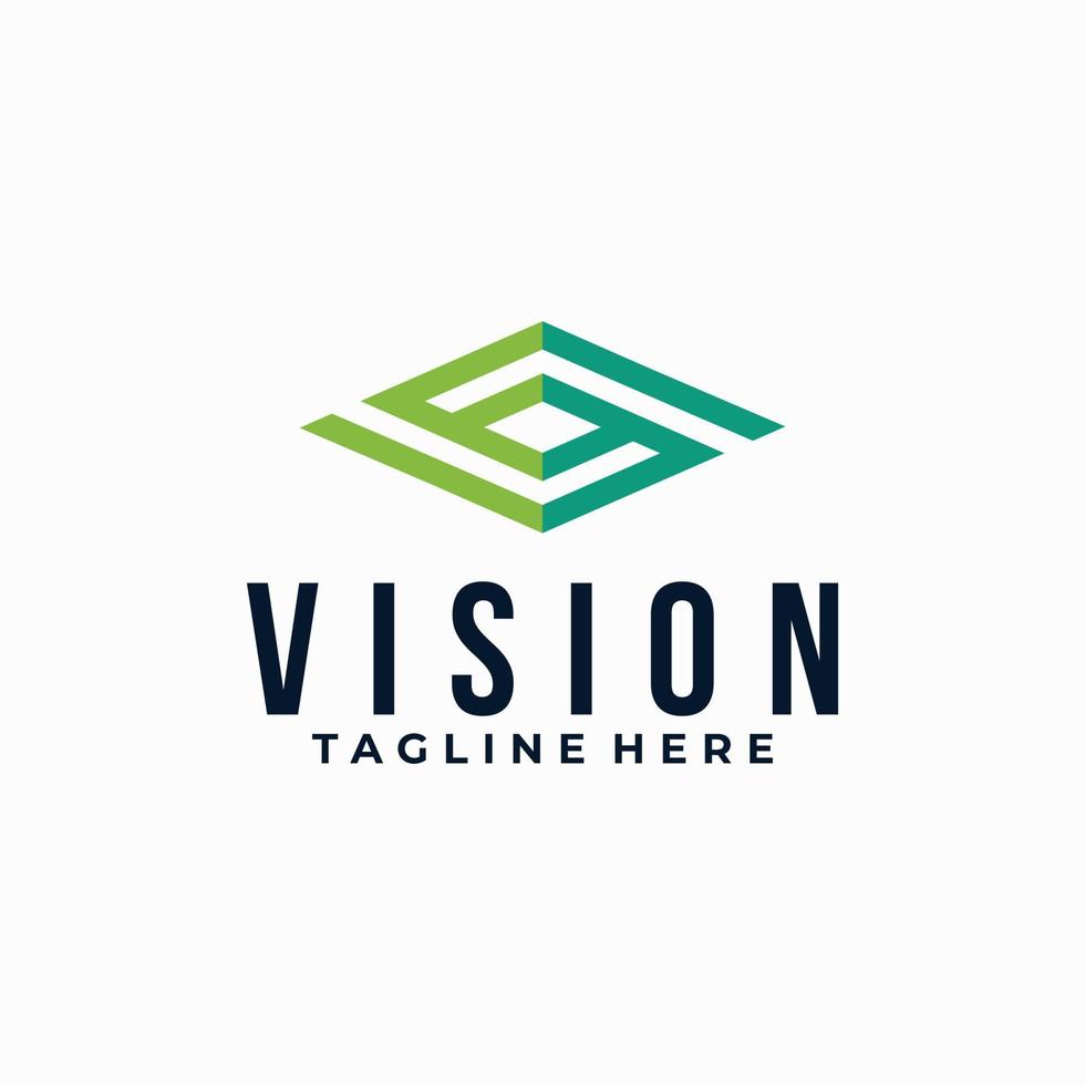 vision logo icon vector isolated