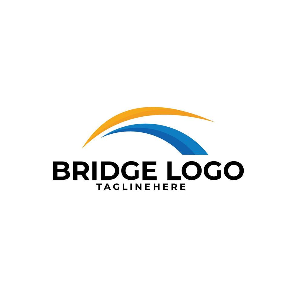 bridge logo icon vector isolated