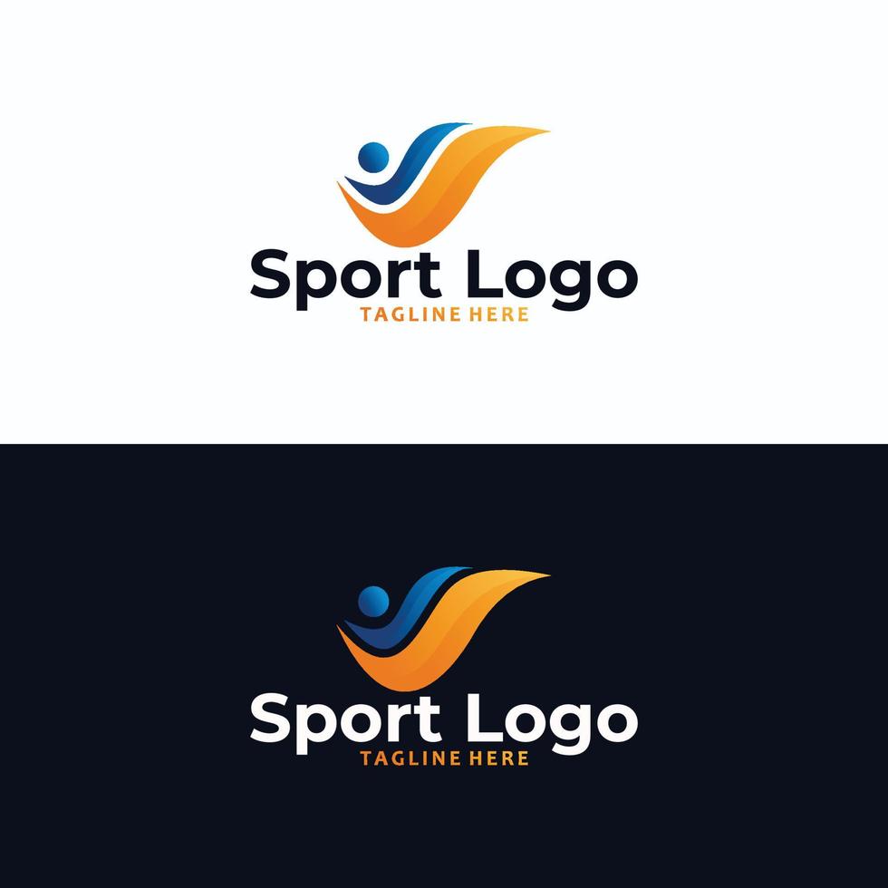 sport people logo icon vector