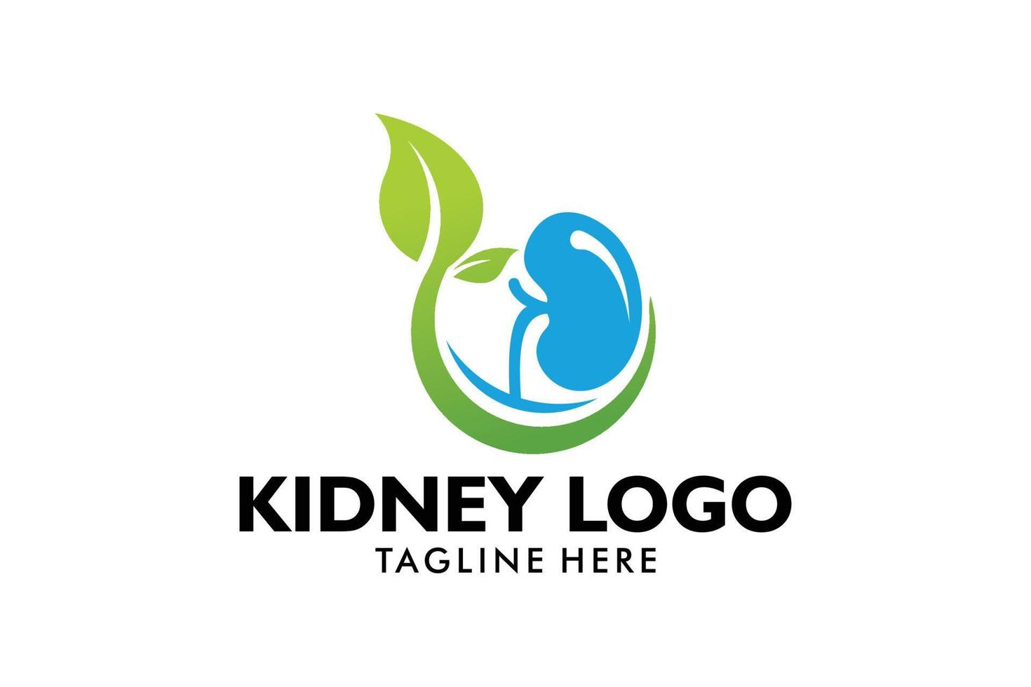 vector de icono de logotipo de cuidado de riñón aislado