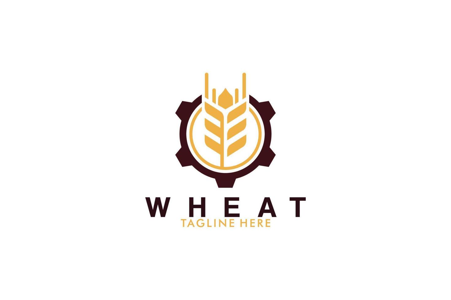 wheat grain logo icon vector isolated