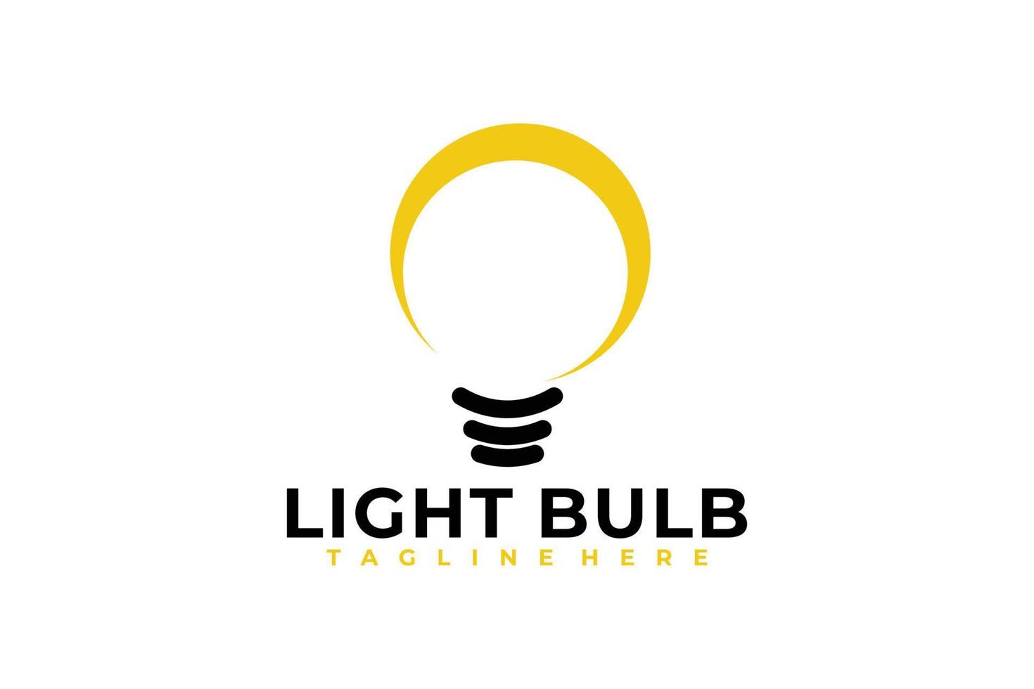 light bulb logo icon vector isolated